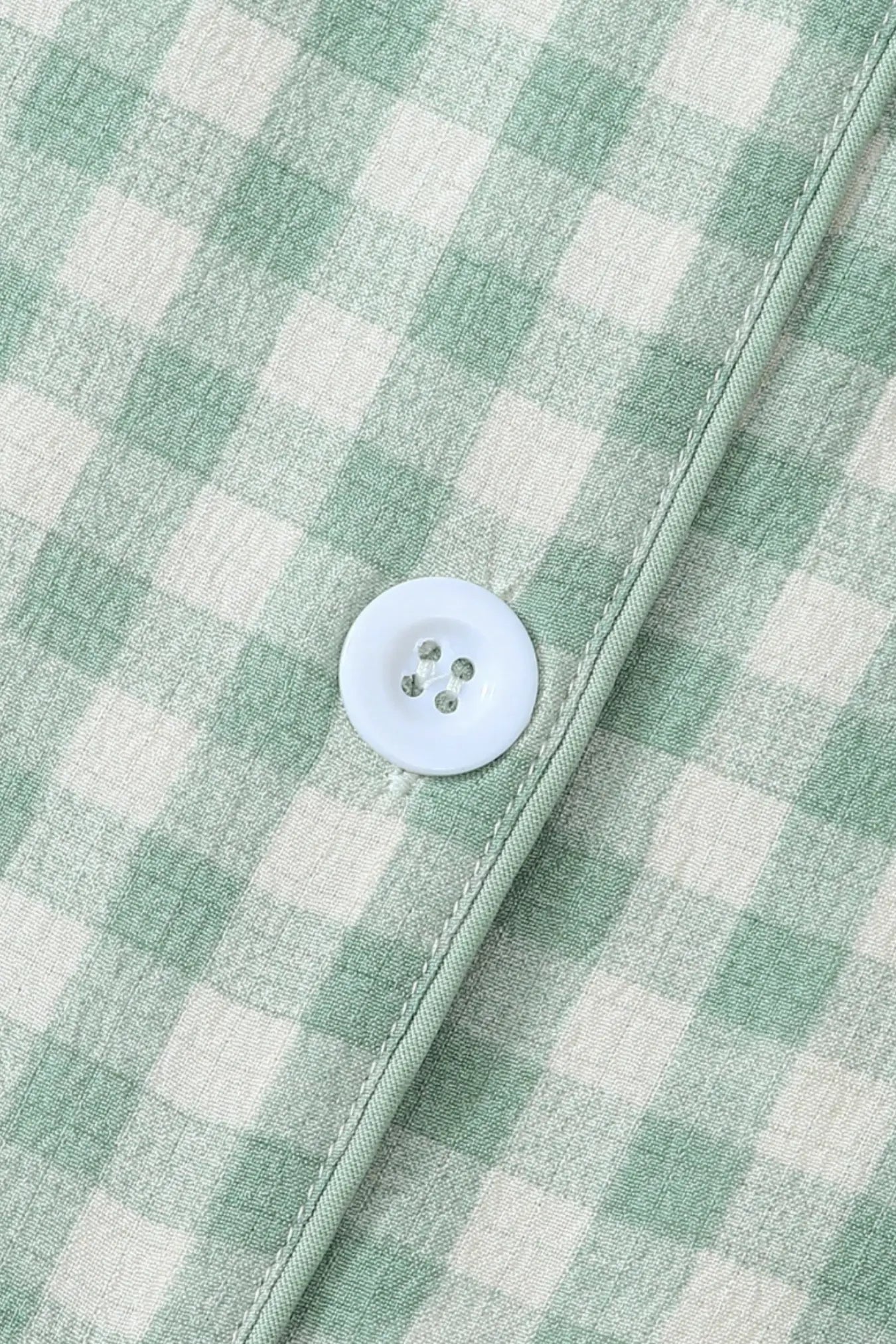 Green Gingham Comfort Pajama Set moonhaven