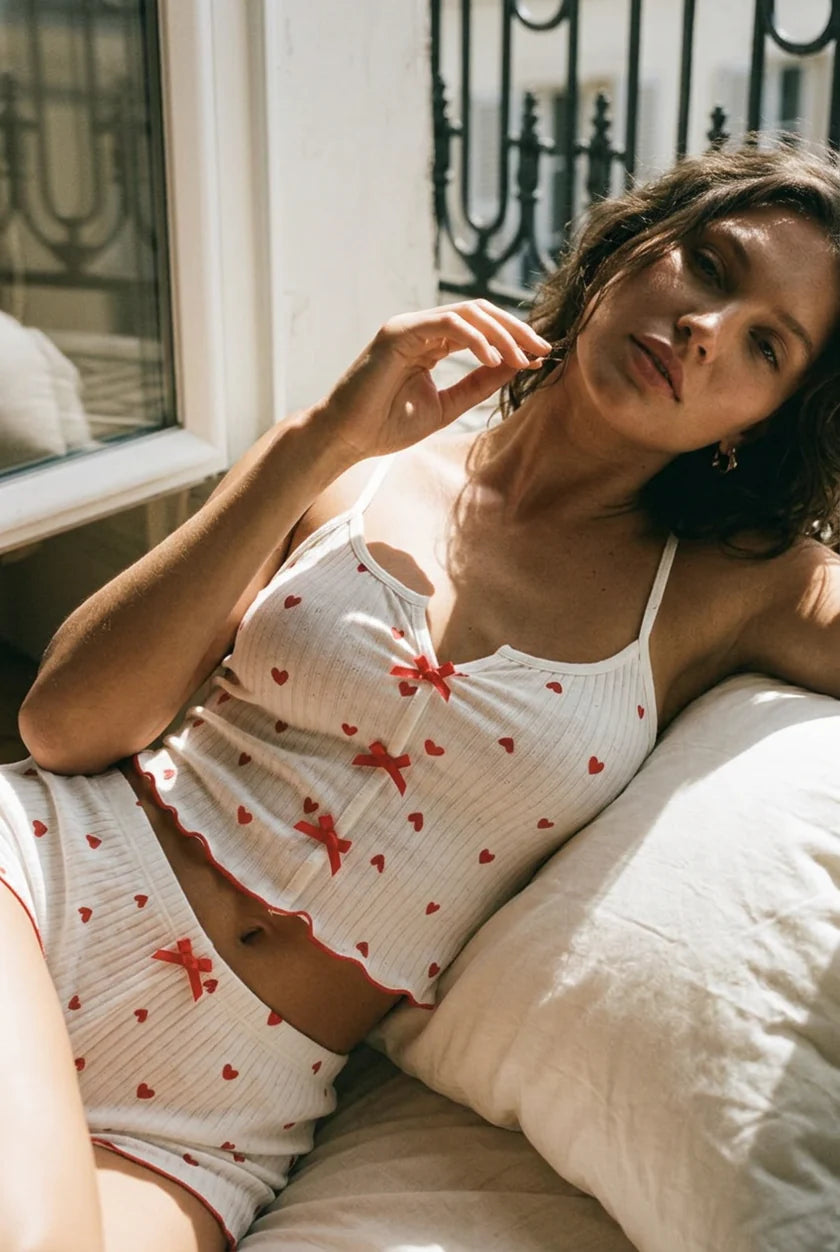 Beatriz Cozy Ribbed Cami Pajama Set
